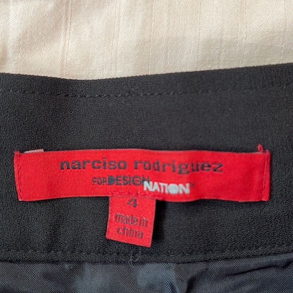 Narciso Rodriguez for design nation brocade gold black skirt, size 4. EUC. - Picture 5 of 10